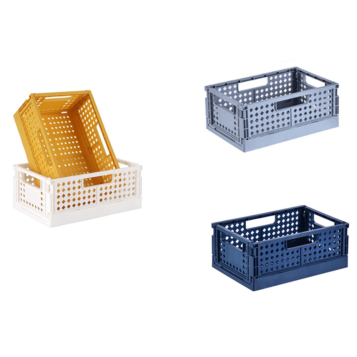 Durable and Reliable Plastic Storage Bins 4 Pack Pastel Crates Mini for Shelf Storage Organizing Ideal for Home Kitchen,Bathroom,Classroom,and Office In Organization Storage Bins 6 x 3.98 x 2.45 