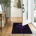 thumbnail image 2 of ODIKA 2'x3' Washable Samll Area Rug Non-Slip, Low Pile Dark Purple Gothic Castle Scene Intricate Nighttime Motif with Roses for Entryway, Kitchen, Laundry Room, 2 of 7