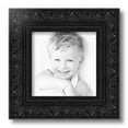 thumbnail image 2 of ArtToFrames 8" x 8" Majestic Black Picture Frame, 8x8 inch Black Wood Poster Frame (WOM-5120), 4 Pack, 2 of 7