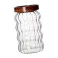 thumbnail image 2 of Tarro de vidrio para almacenar alimentos con tapa hermética, transparente, para almacenar alimentos 700ML verticales, 2 of 9