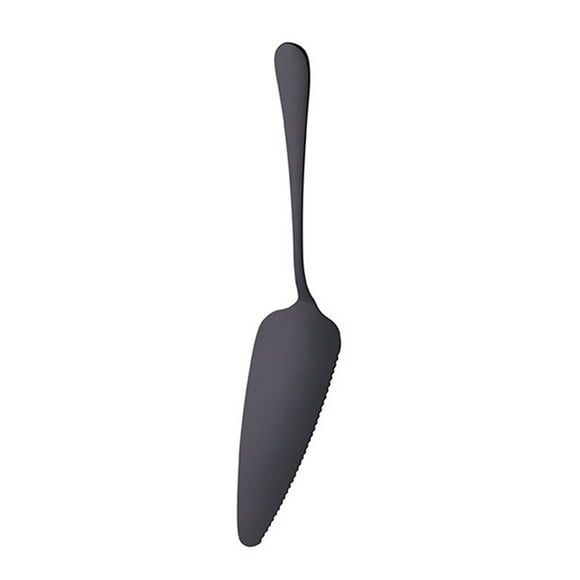 CawBing Stainless Steel Cake Server Pie Holder Triangular Spade Serrated Edge 22.2*4.7CM