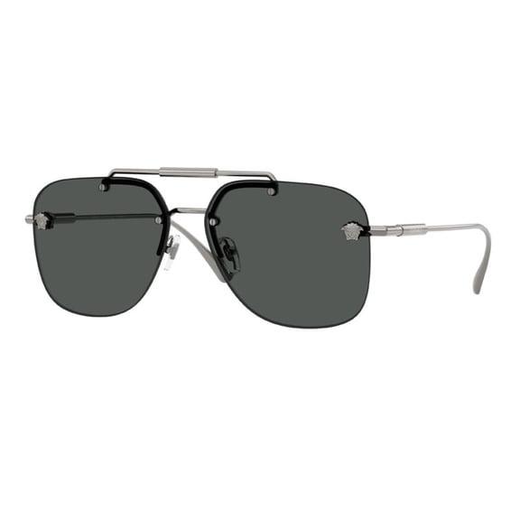 Versace VE2296 100187 60mm Aviator Sunglasses Men's Gunmetal