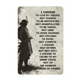 thumbnail image 2 of Noete Motivational Tin Sign Inspirational Warrior Quotes Metal Wall Art, 12x16 Inch Rustic Home Gym Office Decor for Men, Fighters & Fitness Lovers, 2 of 8