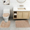 thumbnail image 4 of Other Decoration,3-Piece Bath Mats Set,Ultra-Soft Non-Slip Bathtub Rug & Absorbent Floor Mat,Elegant Bath Rug,Bathroom Mat for Home,Perfect for Family Use,Customer Favorite|polyester,Khaki, 4 of 8
