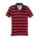 thumbnail image 1 of Polo de Rugby A rayas con textura Aeropostale A87 para hombre rojo mediano, 1 of 1