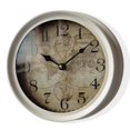 thumbnail image 1 of World Map Globe 8.75" Wall Clock, 1 of 1