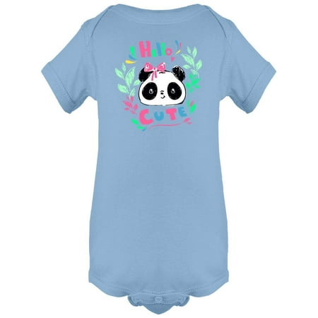 

Hello Cute Panda Bodysuit Infant -Image by Shutterstock 6 Months