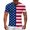 Blue, variant on Yoodem Men's T-shirts Mens Shirts American Shirt Men American Flag Patriotic Short Sleeve Independence Day T Shirt Shirts for Men Black L