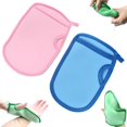 thumbnail image 1 of Exfoliante coreano para la piel, esponja de baño exfoliante súper suave, esponja exfoliante 3D, agradable para la piel y reutilizable para adultos y niños (2 piezas-F), 1 of 6