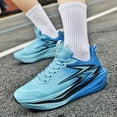 thumbnail image 6 of Men's Lightweight Arch Support Fashion Sneakers Breathable Shock-Absorbing Running Shoes Rebound Casual Walking Shoes Blue 7.5 US, 6 of 7