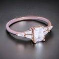 thumbnail image 2 of Sterling silver emerald & baguette cut cubic zirconia ring, 2 of 5