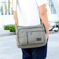thumbnail image 5 of Canvas Bag For Men, Small Canvas Crossbody Bag Teen School Satchel Women Travel Shoulder Bag, 5 of 5