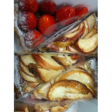 Triangle Cut Center - LAMINATED POSTER Cut Strawberry Cake Pie Apple Triangle Poster Print 24 x 36