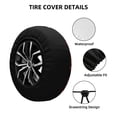 thumbnail image 2 of Logiee Berry Infused Refreshment Print Spare Tire Cover, Universal Wheel Protectors,Waterproof Dust-Proof UV Sun Wheel Tire Cover,Fit for SUV, RV, Travel Trailer, Truck-14 inch, 2 of 6