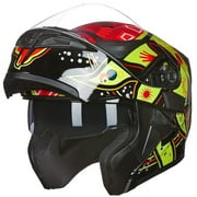 DOT Approved ILM Motorcycle Modular Flip-up Helmet Dual Visors Full Face Helmet with 6 colors& 4 sizes Available