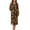 Pumpkin Maple Leaf, variant on FOR U DESIGNS Poodle Bichon Frise Dog Pattern Womens Nightgown Soft Long Sleeve Woven Housecoat Zip Up Duster Robe Sleep Dress Long Sleeve Night Shirts with Pockets, S