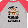 thumbnail image 4 of Inktastic Monkey I Love Hanging out with My Grandad Boys or Girls Toddler T-Shirt, 4 of 5