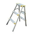 thumbnail image 2 of Escalera plegable con pedal ancho y antideslizante para cocina, portátil, de 3 peldaños, para interiores y exteriores, jardín, coche, fábricas de, 2 of 8