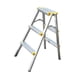 thumbnail image 2 of Escalera plegable de 3 escalones para cocina, antideslizante, de aleación de aluminio, con pedal ancho y doble cara, ideal para jardín, garaje y, 2 of 8