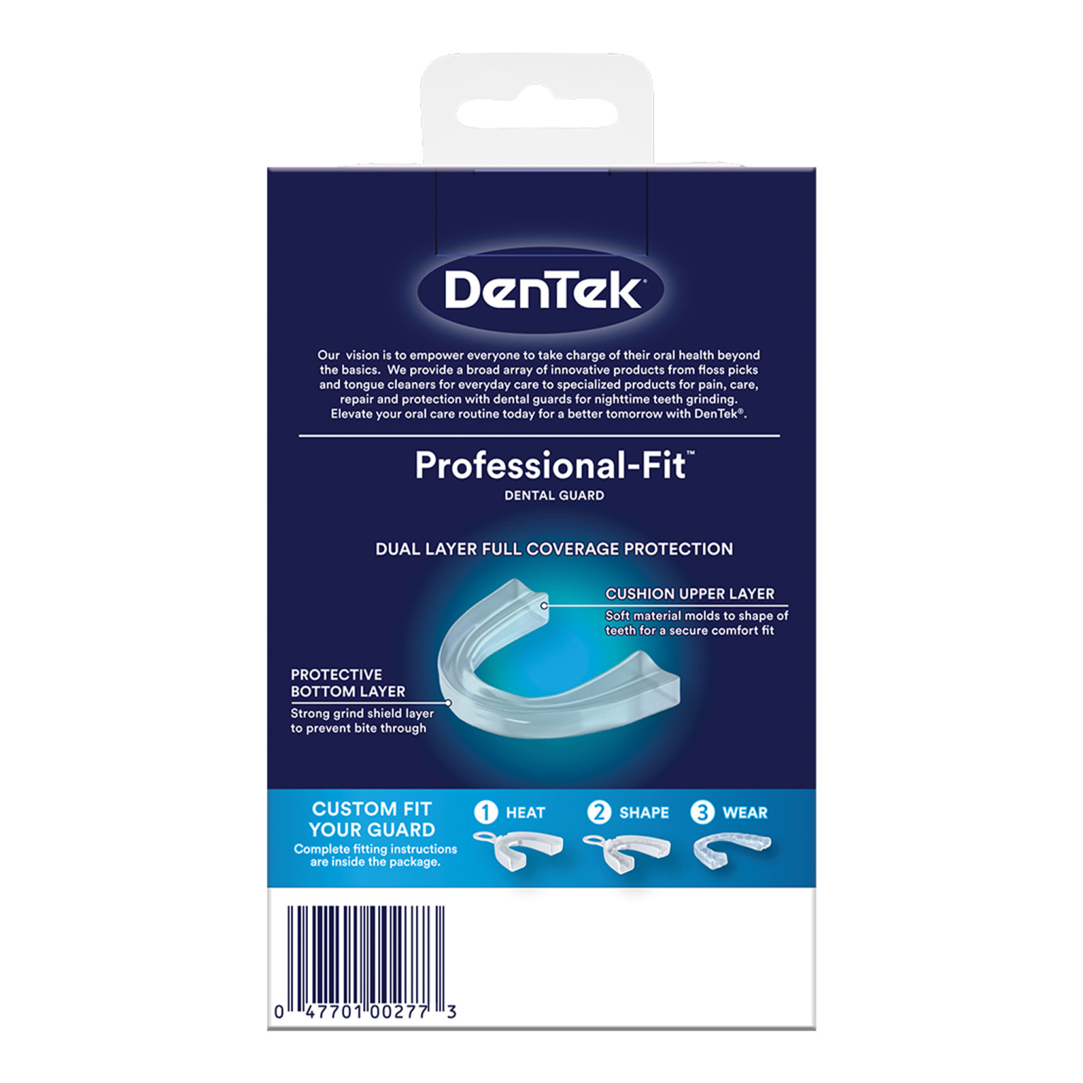 DenTek Mouth Guard for Nighttime Teeth Grinding, Professional-Fit Dental Guard, 1 Count