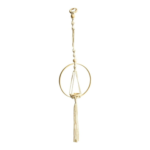 Maceta colgante moderna Cesta de flores Decoración para el hogar Contenedores Boho Macrame Plantas Percha para plantas artificiales Porche floral Sunnimix Jardinera colgante