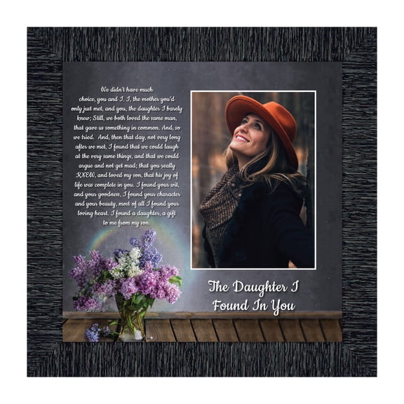 Daughter In Law Gifts from Mother In Law, Gift for Future Daughter In Law, Bonus Daughter Gifts from Mother of the Groom, Daughter In Law Birthday Card, The Daughter I Found In You Home Decor, 6425CH