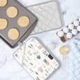 thumbnail image 5 of Yayeee Pot Holders Kitchen Heat Resistant with Pocket 7"x9.8" Cotton Oven Cooking Hot Pads, Green Garden Pattern, 5 of 7