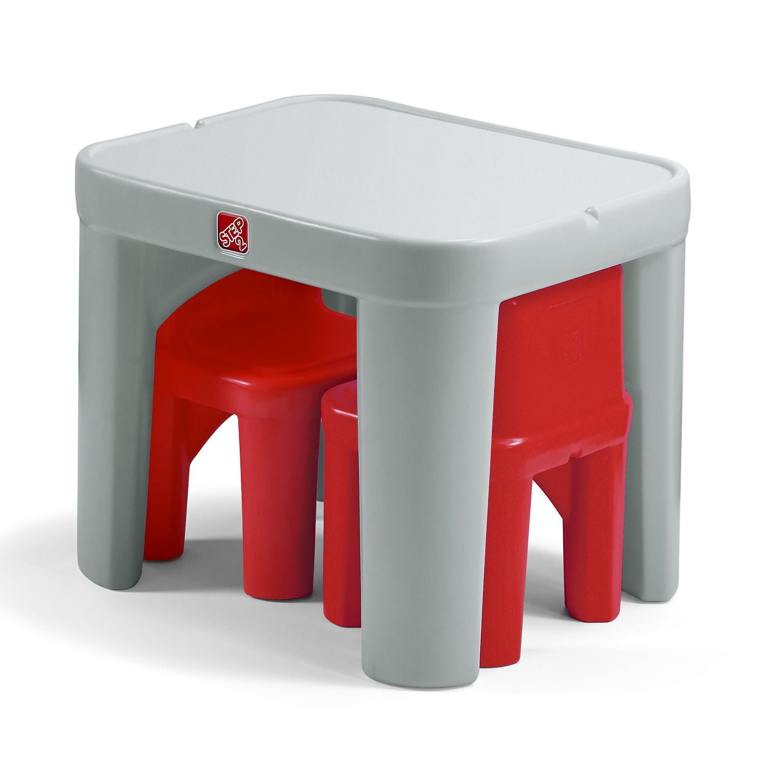 Step2 Party for Two Table & Chairs Set, Playroom Activity Table for Arts & Crafts