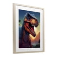thumbnail image 2 of Stupell Industries Contemporary Dinosaur with Sunset Landscape Birch Framed Print Under Glass, 17 x 21, by Creative Studio, 2 of 8