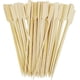 thumbnail image 1 of Zhuge Palillos de bambú de 6 pulgadas para parrilla de barbacoa, 100 piezas de palillos de madera planos anchos, brochetas cuadradas, palillos de dientes para aperitivos y alimentos, 1 of 3