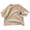 Khaki, variant on WNVMWI Childrens Short Sleeve Tshirt Toddler Boys Summer Crew Neck Basic Tees Kids Cotton Loose Fit Cute Tops 18-24 Months Coffee
