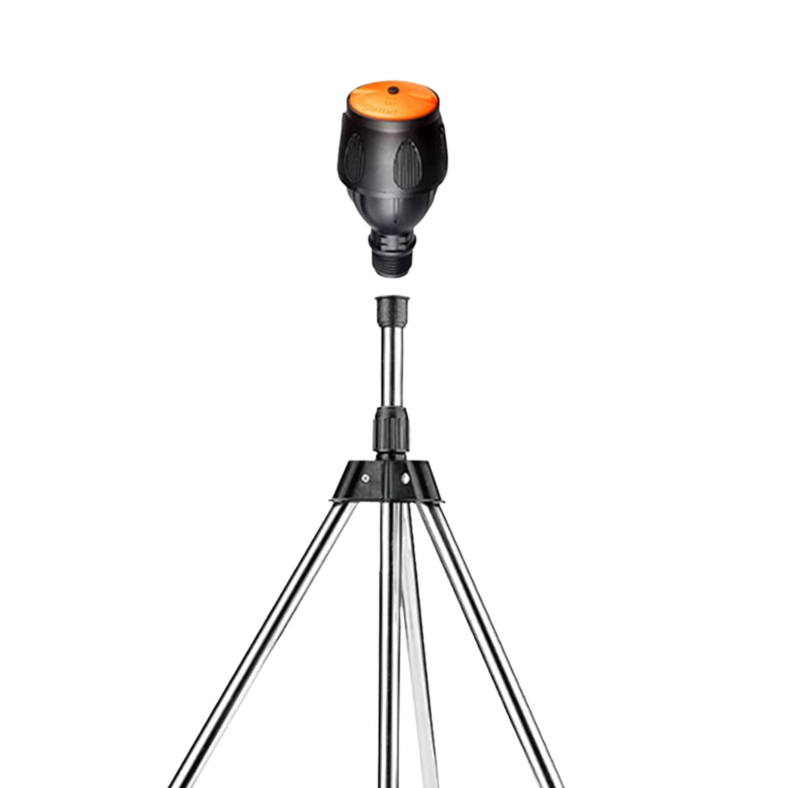 figatia Garden Tripod Sprinkler with 1/2" Quick Connect Multipurpose 360 degree Rotation and Gyration Telescoping 53cm-90cm for Greenhouse