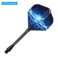 thumbnail image 4 of Uxcell  Aluminum Dart Shafts 15 Pack Medium 2BA Thread Dart Stems Black 48mm, 4 of 5