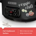 thumbnail image 2 of BLACK+DECKER 7-Quart Digital Slow Cooker with Chalkboard Surface, Slate, SCD4007, 2 of 4