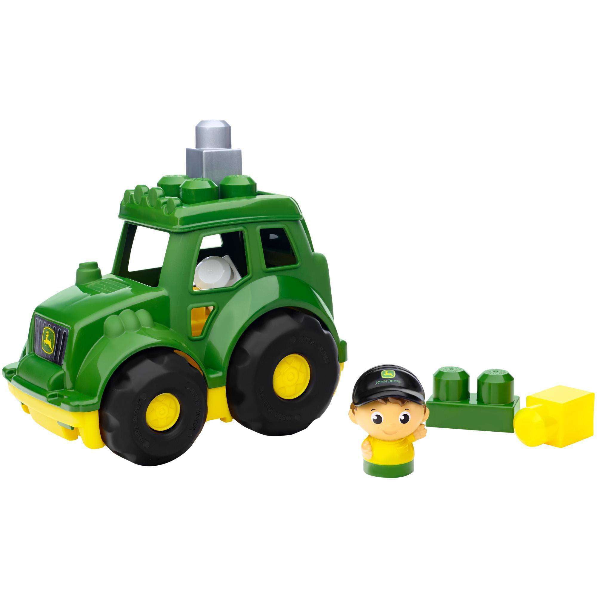 Mega Bloks John Deere Lil' Tractor with 1-Block Buddy Figure 