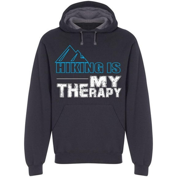 Hiking Is My Therapy Hoodie Men -Image by Shutterstock, Male 3X-Large