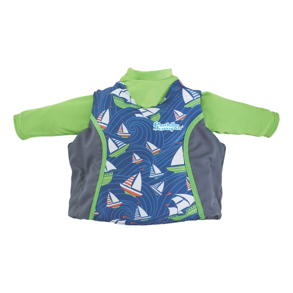 Puddle Jumper® Kids 2in1 Life Jacket and Rash Guard, Sailboats