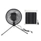 thumbnail image 4 of Ventilador Portátil para Acampar con Panel Solar USB Negro shaofei, 4 of 5