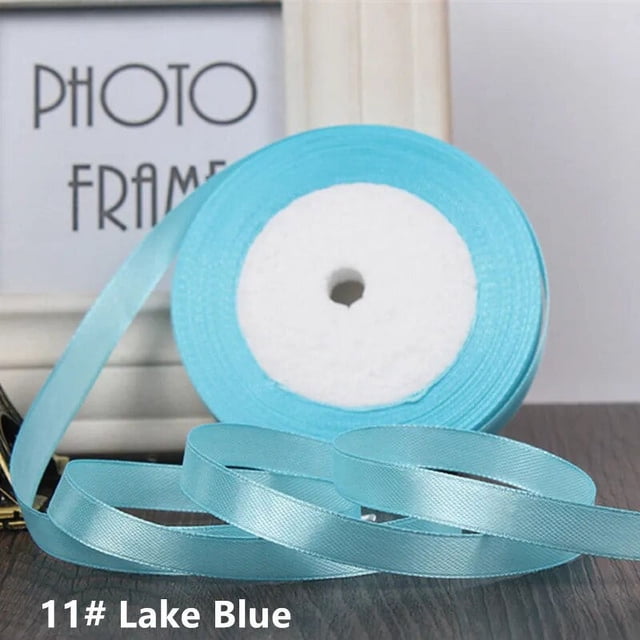 25 yardas/rollo 6mm 10mm 15mm 20mm 25mm 40mm 50mm lazo de cinta satinada de seda hecho a mano para manualidades DIY regalos de navidad suministros para envolver