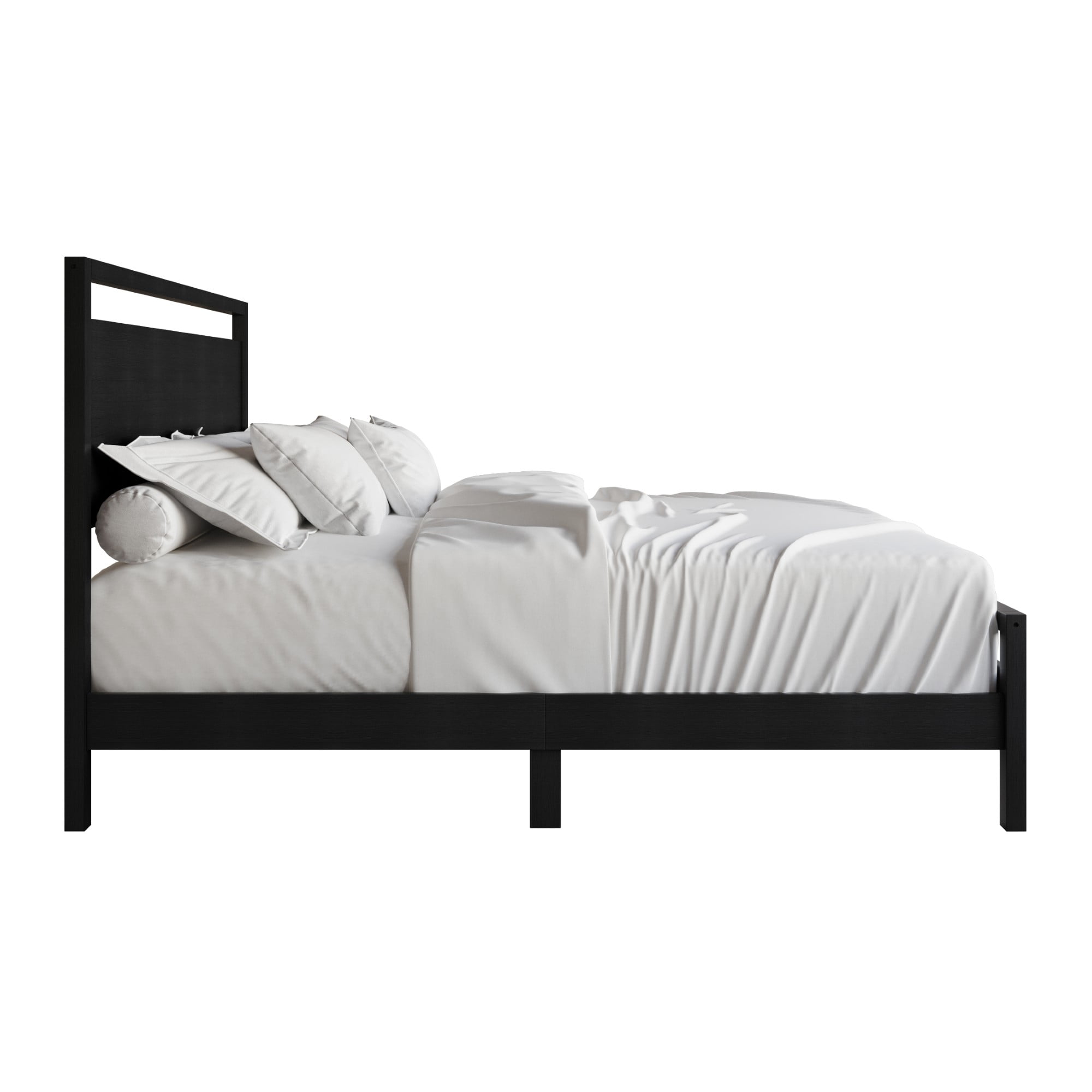 Ontario Panel Bed for Adult, Clean and Chic Modern Bed Frame, Perfect for Cozy Setups, Neutral Homes & Simple Interior Styles, Box Spring Required