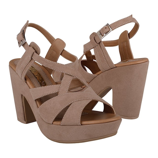 SANDALIAS DAMA STYLO 7167 SUEDE BEIGE Stylo 7167
