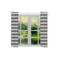 thumbnail image 3 of RYLABLUE Rideaux de Cuisine Motif Pied-de-Poule Noir et Blanc 26x39 Pouces, 2 Pcs, 3 of 3