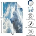 thumbnail image 3 of SKYSONIC Wolf in The Clouds Kitchen Towels, 18 x 28 Inch Super Soft and Absorbent Dish Cloths for Washing Dishes, 6 PCS Reusable Multi-Purpose Microfiber Hand Towels for Kitchen, 3 of 7