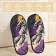 thumbnail image 2 of Balery Astronaut Floating purple Space Pantuflas de Casa de Felpa Silenciosas con Diseño Estampado, Zapatillas Cómodas Antideslizantes de Algodón para Interior-Medium, 2 of 8