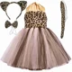 thumbnail image 3 of Vestido con tutú de leopardo y guepardo para niñas, vestidos de tul con temática de bosque para fiestas de cumpleaños de niñas, disfraces de animales para Halloween para niños pequeños, 3 of 5