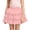 Pink, variant on akafmk Girls Ruffle Skirt Lined Tiered Cake Skirt Elastic Waist Solid Color Princess Summer Casual School Short Skirt, 3-11