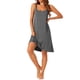 thumbnail image 2 of INSPIRE CHIC Camisón de Mujer Sin Espalda con Tirantes Cruzados Pijamas Sueltos Ropa de Casa 2XL Gris Oscuro, 2 of 6