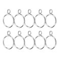 thumbnail image 4 of KAKOWELY Curtain Rod Rings 10pcs Curtain Rings with Eyelet Curtain Rod Drapery Rings Curtain Pole Rings1.85"X1.42"X0.12", 4 of 5