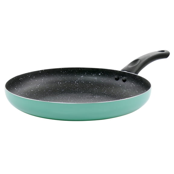 Oster Luneta 11.5 Inch Aluminum Nonstick Frying Pan in Teal