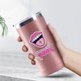 thumbnail image 2 of 20oz Powder Coated Easter Tumbler with Telescopic Straw, Insulated Travel Mug, Slogan Print, 2 of 6